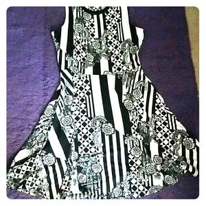 Black and white dress